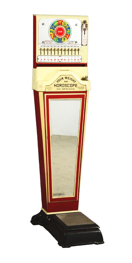 1¢ Watling "Super Horoscope" Weight Scale and Horoscope (1 of 5)