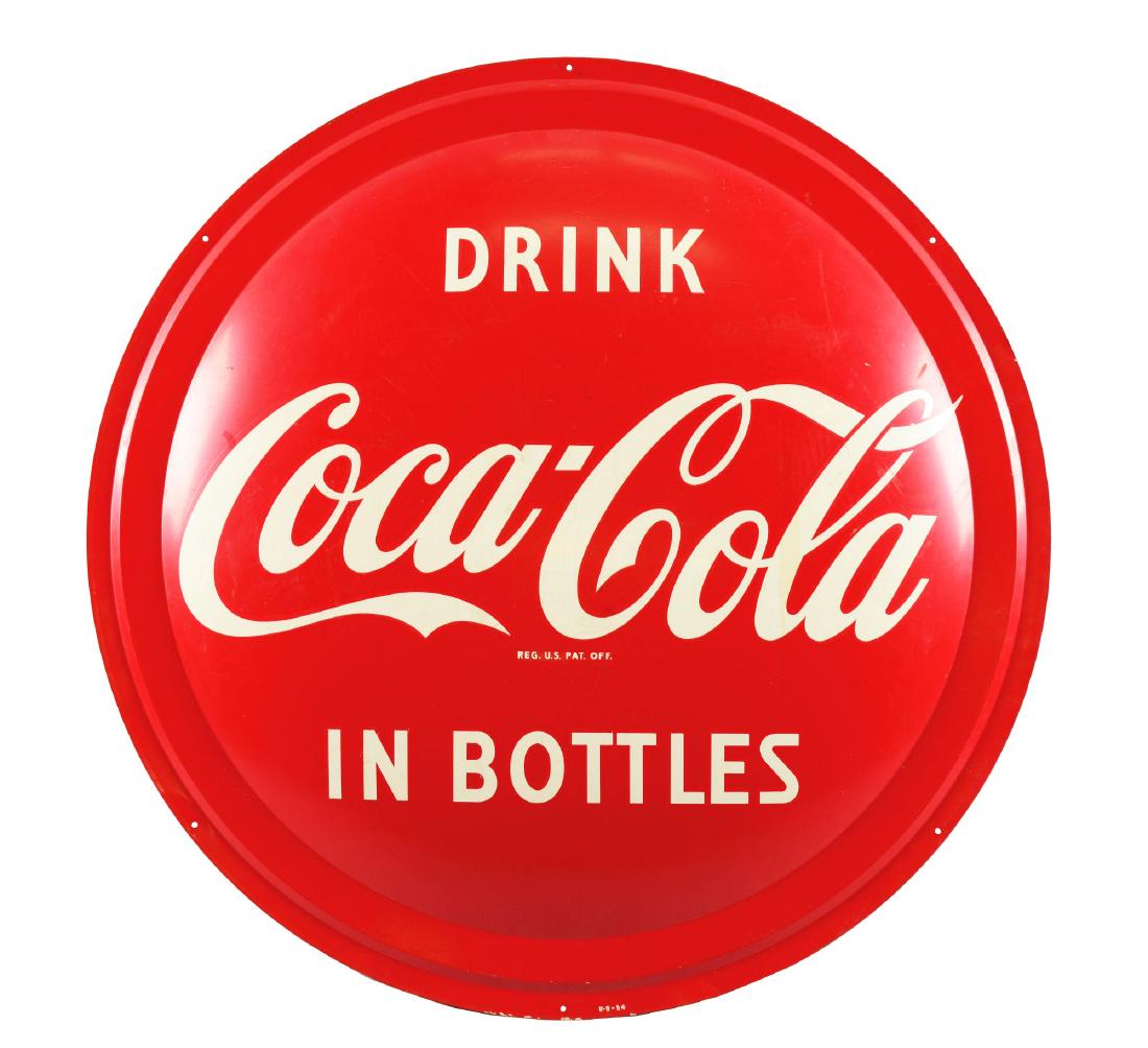 Drink Coca-Cola Button Sign. (1 of 4)