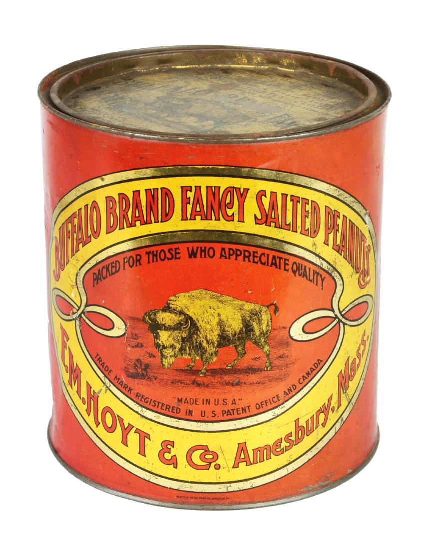 Buffalo Brand Fancy Salted Peanuts 10 Pound Tin. (1 of 4)