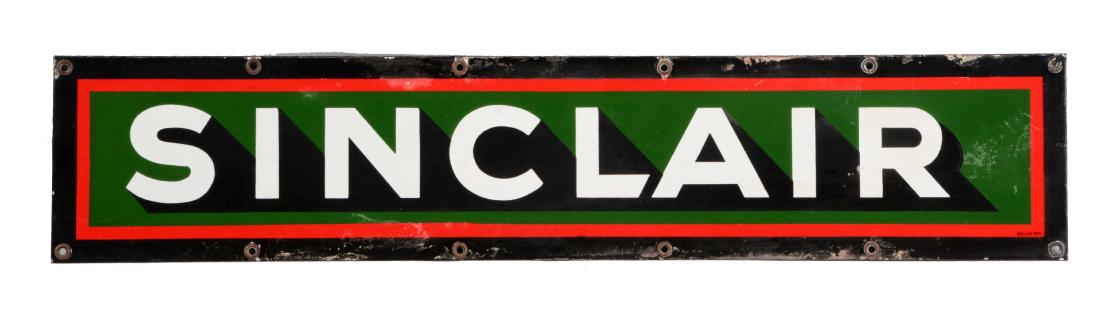 Sinclair Gasoline Porcelain Strip Sign. (1 of 3)