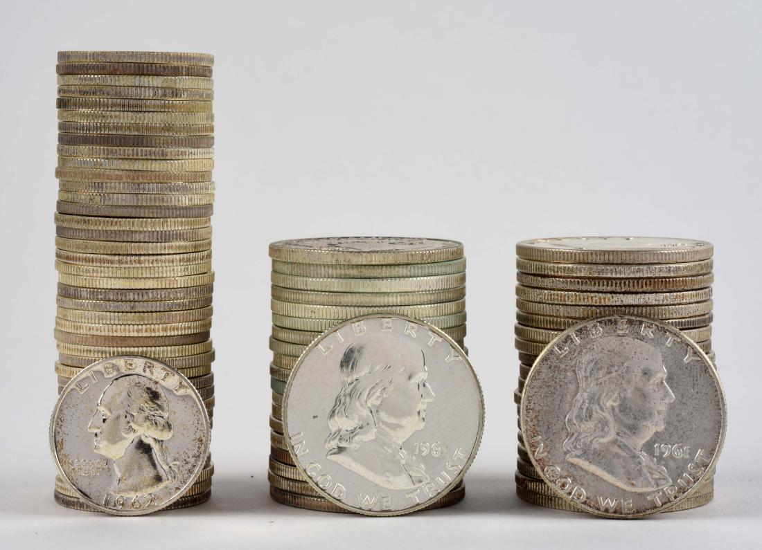 Lot Of 3: Rolls U.S. Coins. (1 of 2)