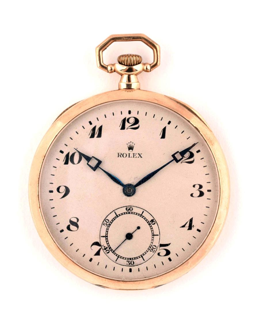 Rolex 9k Yellow Gold Pocket Watch. (1 of 3)