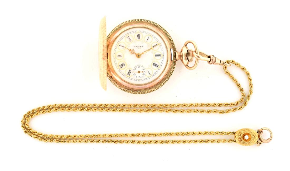 Elgin Gold Filled Pocket Watch with Chain. (1 of 5)