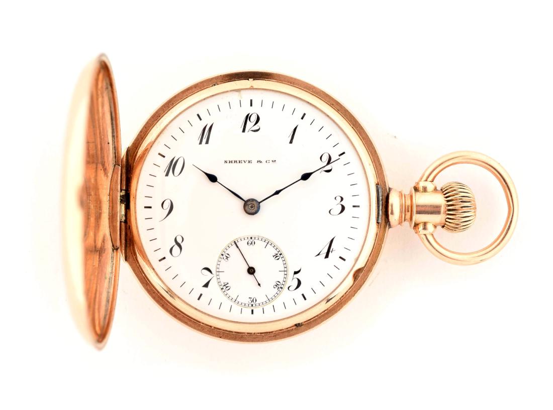 Patek Philippe for Shreve & Co. 14K Gold Hunting Case (1 of 5)