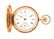 Columbus 14K Gold Filled H/C Pocket Watch W/Diamond.