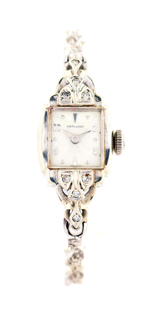 Hamilton 14K Yellow Gold Diamond Set Ladies Watch. (1 of 4)