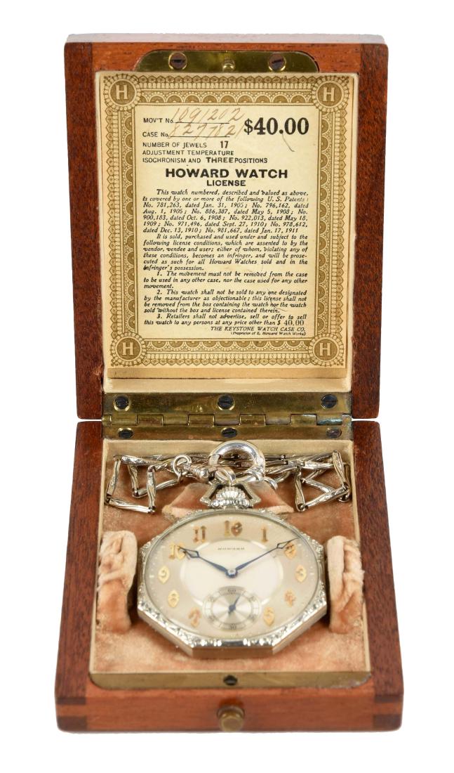 14K Howard Pocket Watch. (1 of 5)