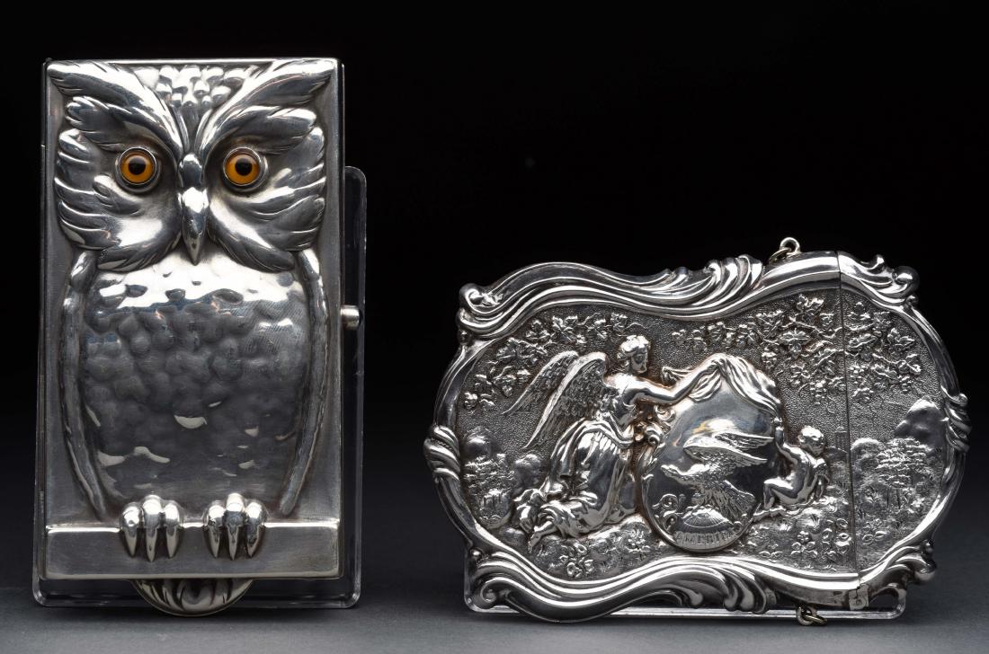 Lot of 2: .800 Silver English Antique Victorian Card (1 of 3)