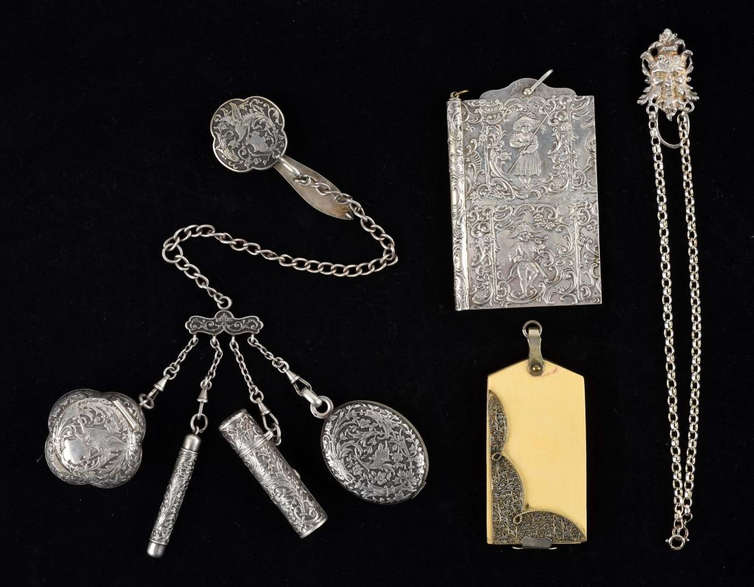 Lot of 4: Antique English Victorian Chatelaine and (1 of 4)