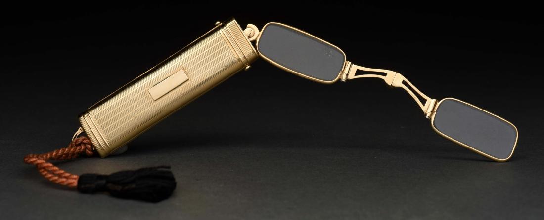 Antique 14K Yellow Gold Lorgnette Opera Glasses In (1 of 3)