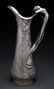German WMF Art Noveau Pewter Tall Jug. - 3