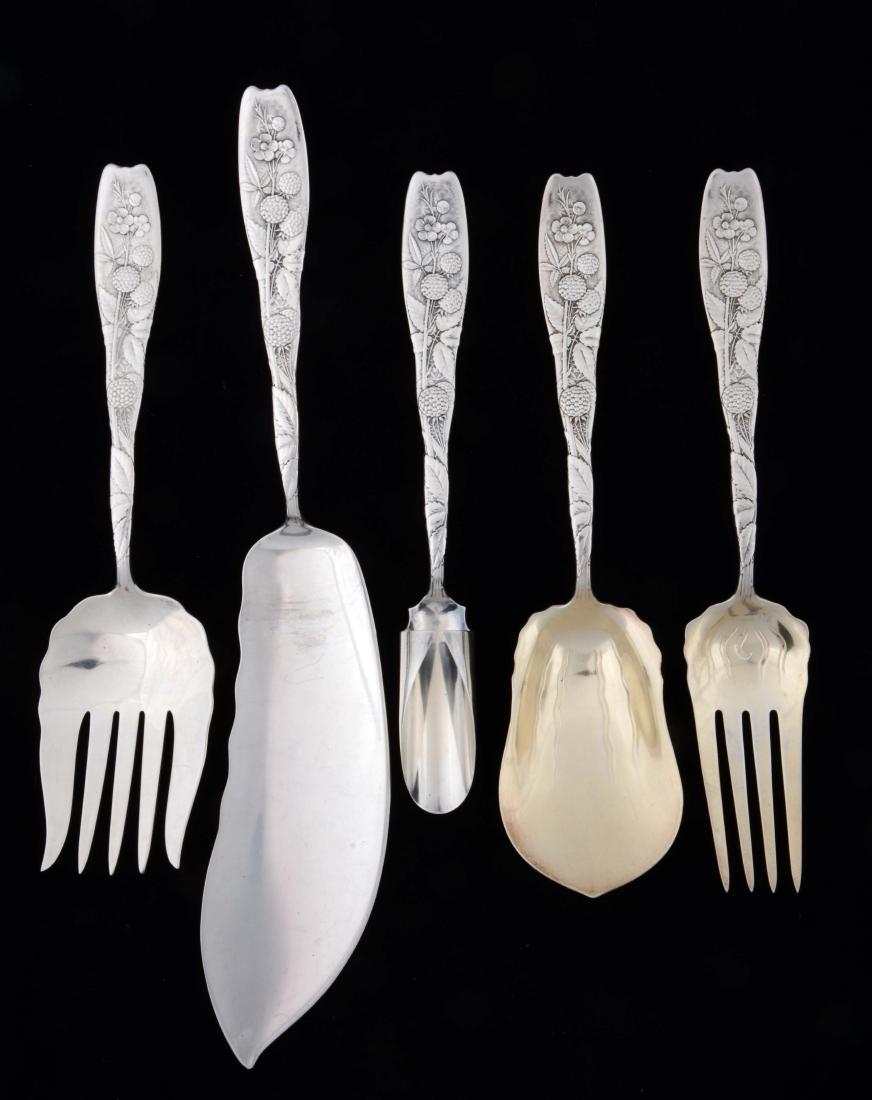 Lot of 5: Whiting Sterling Berry Pattern Serving (1 of 4)