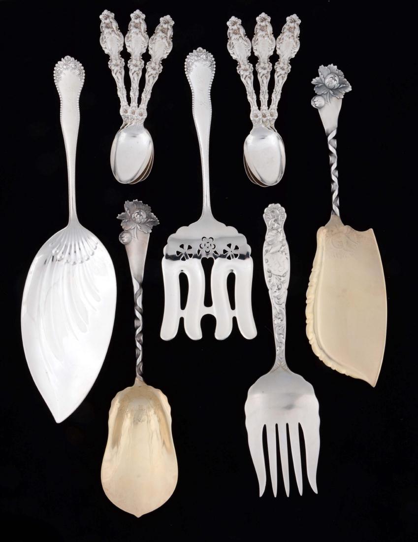 Lot of 11: Pieces of American Sterling Silver Flatware. (1 of 4)