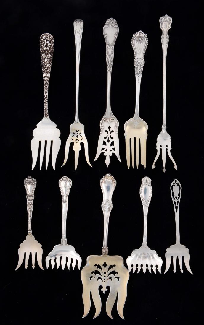 Lot of 10: Sterling Silver Forks. (1 of 4)