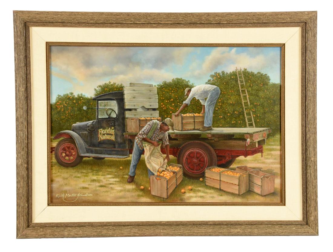 Oil on Canvas Florida's Natural Truck. (1 of 2)