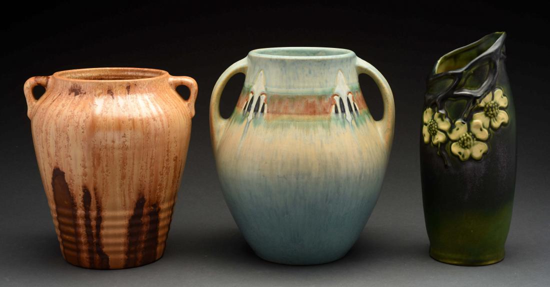 Lot Of 3: Pottery Pieces. (1 of 4)