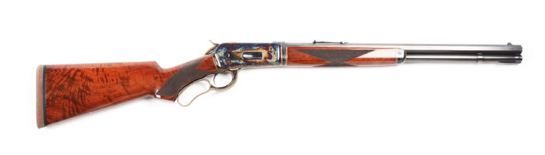 (M) Custom Turnbull Model 1886 Takedown .50 Express: The Turnbull Custom Shop turned out this museum quality .50 caliber short rifle starting with an 1886 action and went full throttle with a new full octagon barrel, full magazine, sporting sights, take