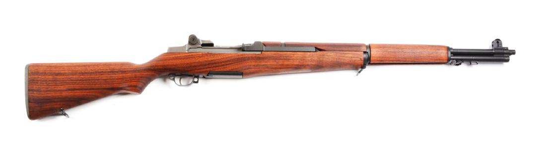 (C) CMP Springfield M1 Garand Semi-Automatic Rifle.: Beautiful, high grade, near new CMP rebuilt rifle with Springfield frame, CMP barrel, new walnut stocks with CMP cartouche on left side. Retains nearly all of its reparkerized finish. Frame manufactur