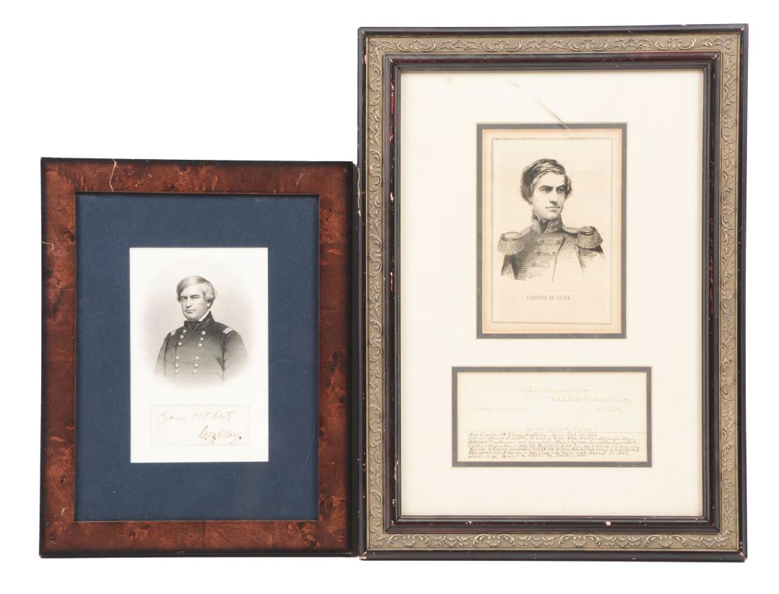 Pair of The Original Cassius Clay Signed Items. (1 of 4)