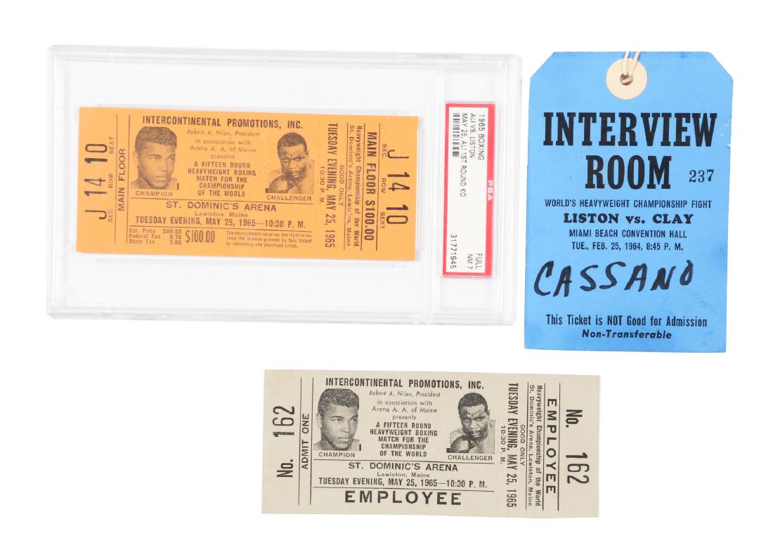 Muhammad Ali vs Sonny Liston Full Tickets and Press (1 of 1)