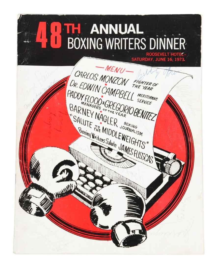 Jack Dempsey, Muhammad Ali & Others Signed 1973 Boxing (1 of 7)