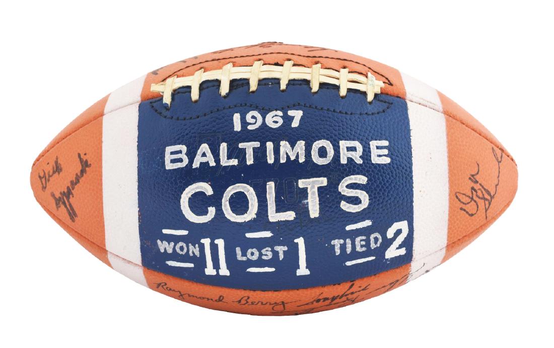 1967 Baltimore Colts Team Signed Ball. (1 of 4)