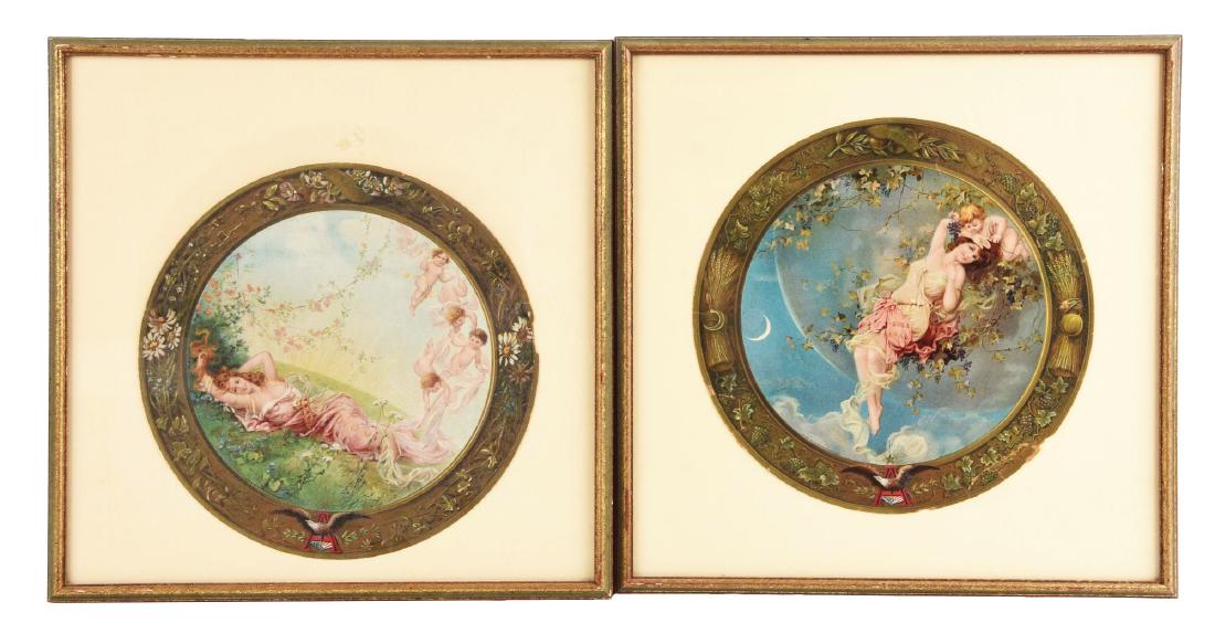 Lot Of 4: 1903 Anheuser-Busch Advertising Signs. (1 of 1)