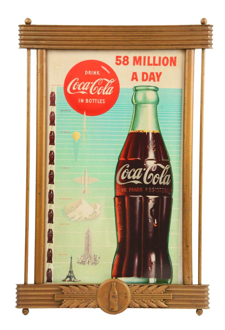 Kay Display Coca-Cola Cardboard Sign. (1 of 3)