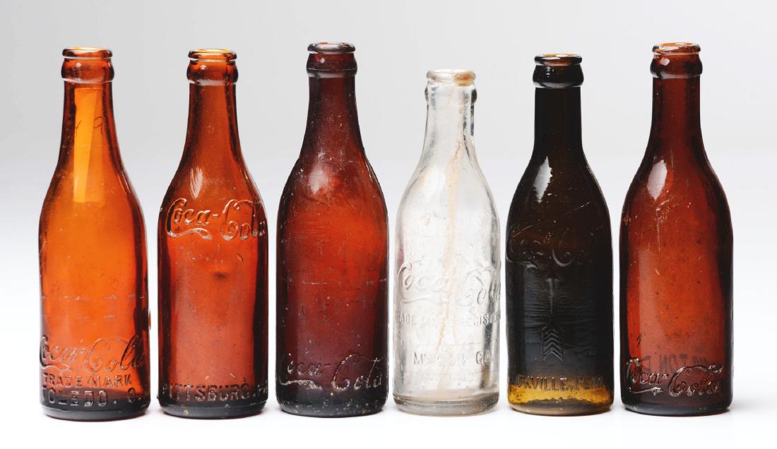 Lot Of 6: Early Glass Coca-Cola Bottles. (1 of 1)