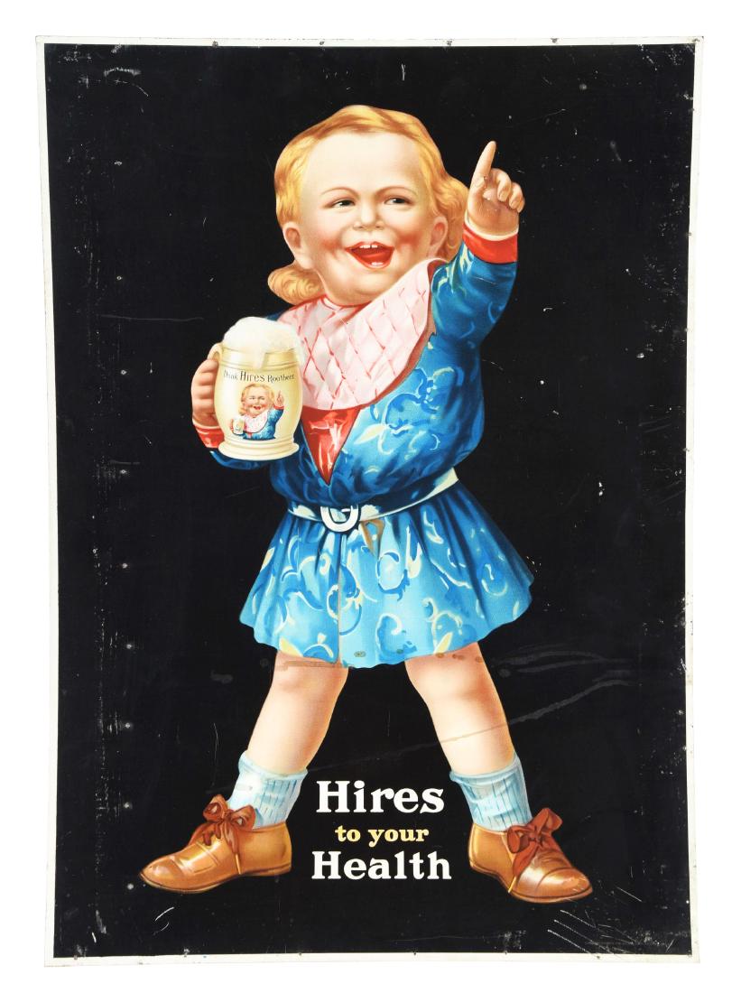 Hires Root Beer Ugly Kid Tin Advertising Sign. (1 of 1)