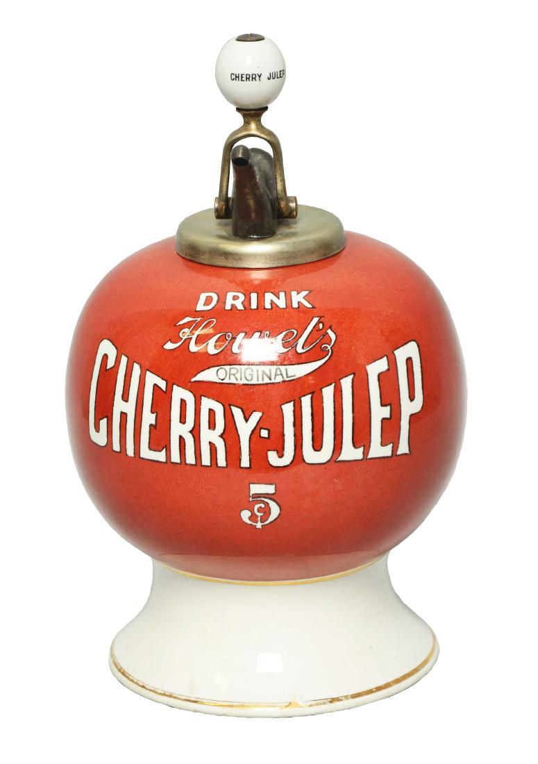 Howel's Cherry-Julep Syrup Dispenser. (1 of 4)