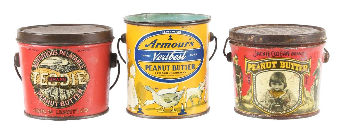 Lot of 3: Peanut Butter Tins. (1 of 2)