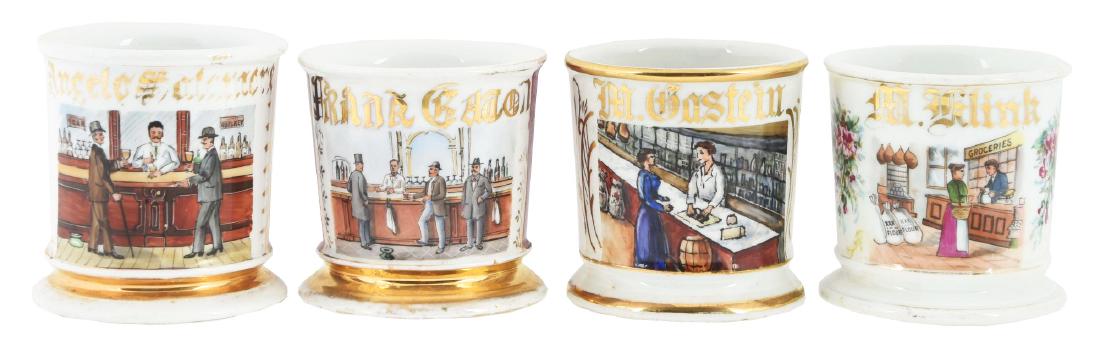Lot Of 4: Shaving Mugs. (1 of 5)