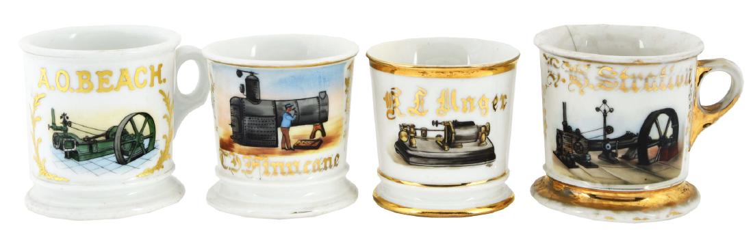 Lot Of 4: Shaving Mugs. (1 of 5)