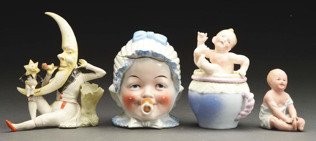 Lot of 4: Bisque & Porcelain Figures. (1 of 2)