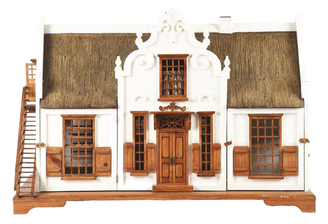 Well Constructed Wooden Dollhouse. (1 of 3)