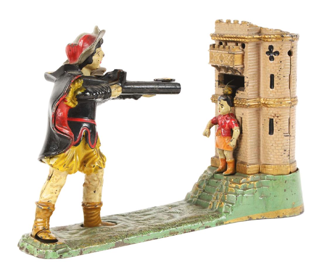 Cast Iron William Tell Mechanical Bank. (1 of 6)