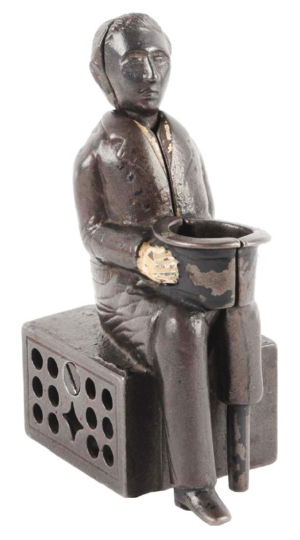 Judd Peg Leg Begger Cast Iron Mechanical Bank. (1 of 3)