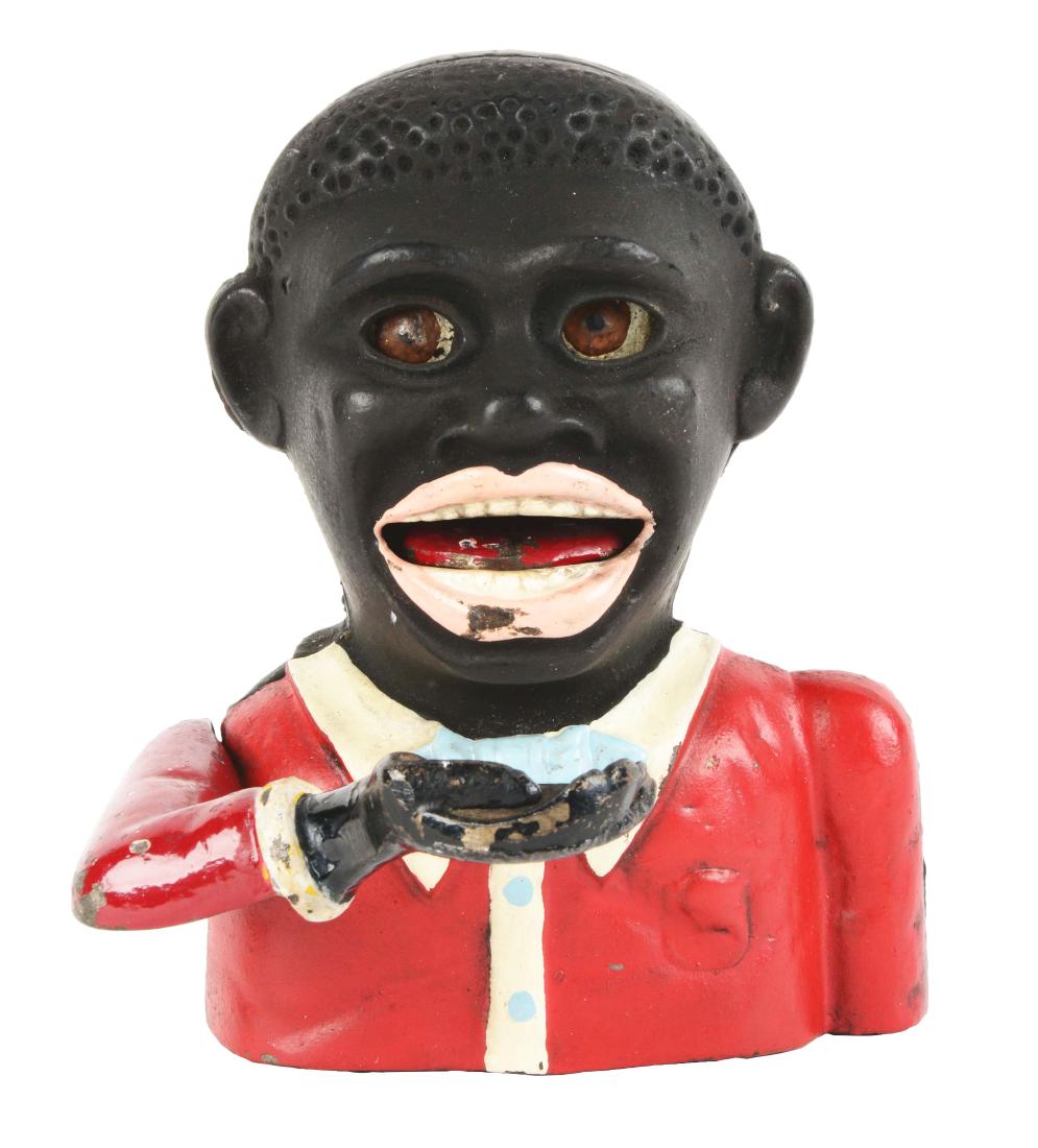 Jolly N. Mechanical Bank.: Manufactured in England. Working condition. Condition: (Near Mint). Dimensions: 5 -1/2" x 4 -1/2".