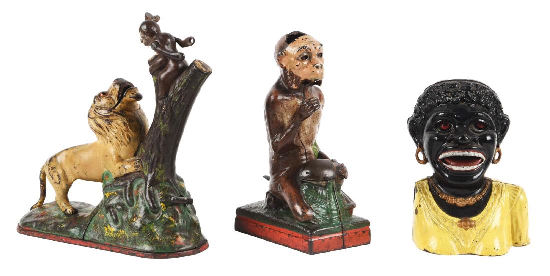 Lot of 3: Mechanical Banks. (1 of 2)