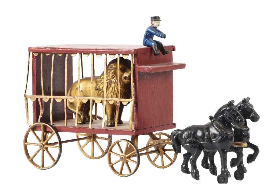 Arcade Horse Drawn Circus Wagon. (1 of 2)