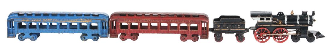 Lot Of 4: Cast Iron Floor Train Set. (1 of 3)