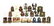 Lot of 12 Pairs: Cast Iron Bookends.