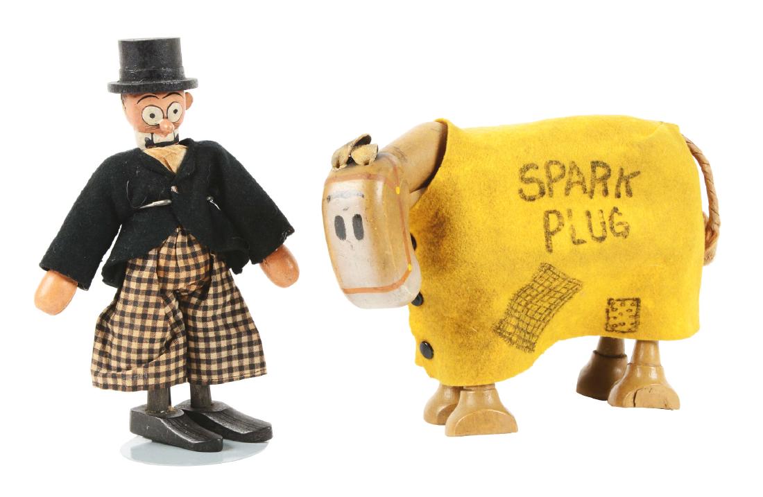 Lot Of 2: Schoenhut Barney Google & Spark Plug Figures. (1 of 2)