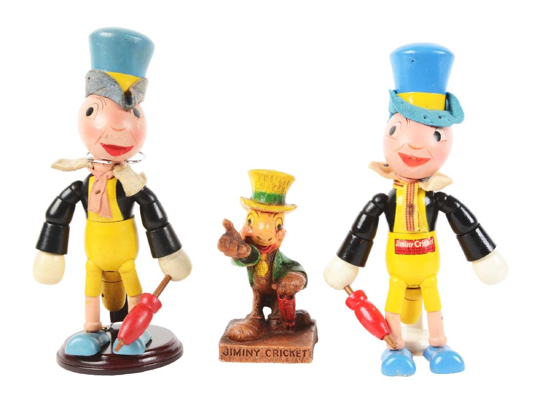 Lot Of 3: Early Walt Disney Jiminy Cricket Items. (1 of 7)