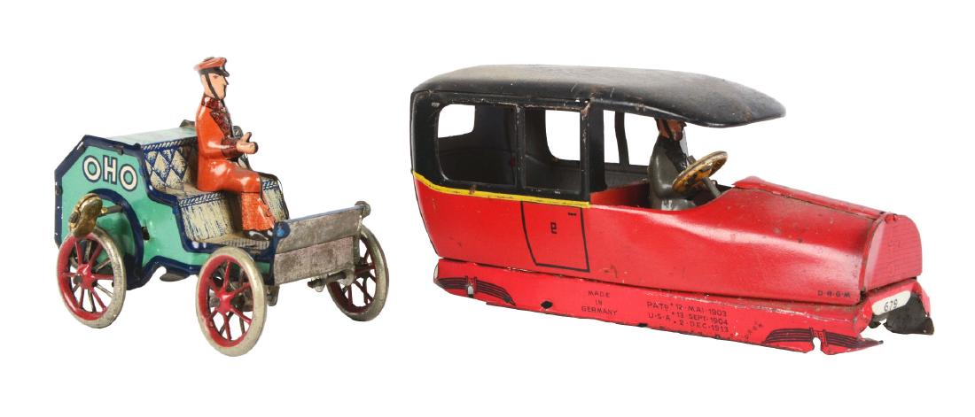 Lot of 2: German Lehmann Tin Litho Wind Up Toys. (1 of 4)