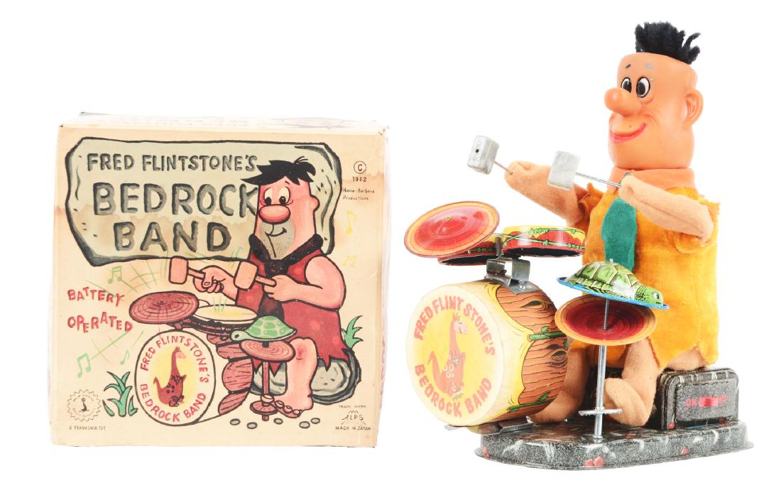Japanese Battery Operated Fred Flintstone Bedrock Band (1 of 2)