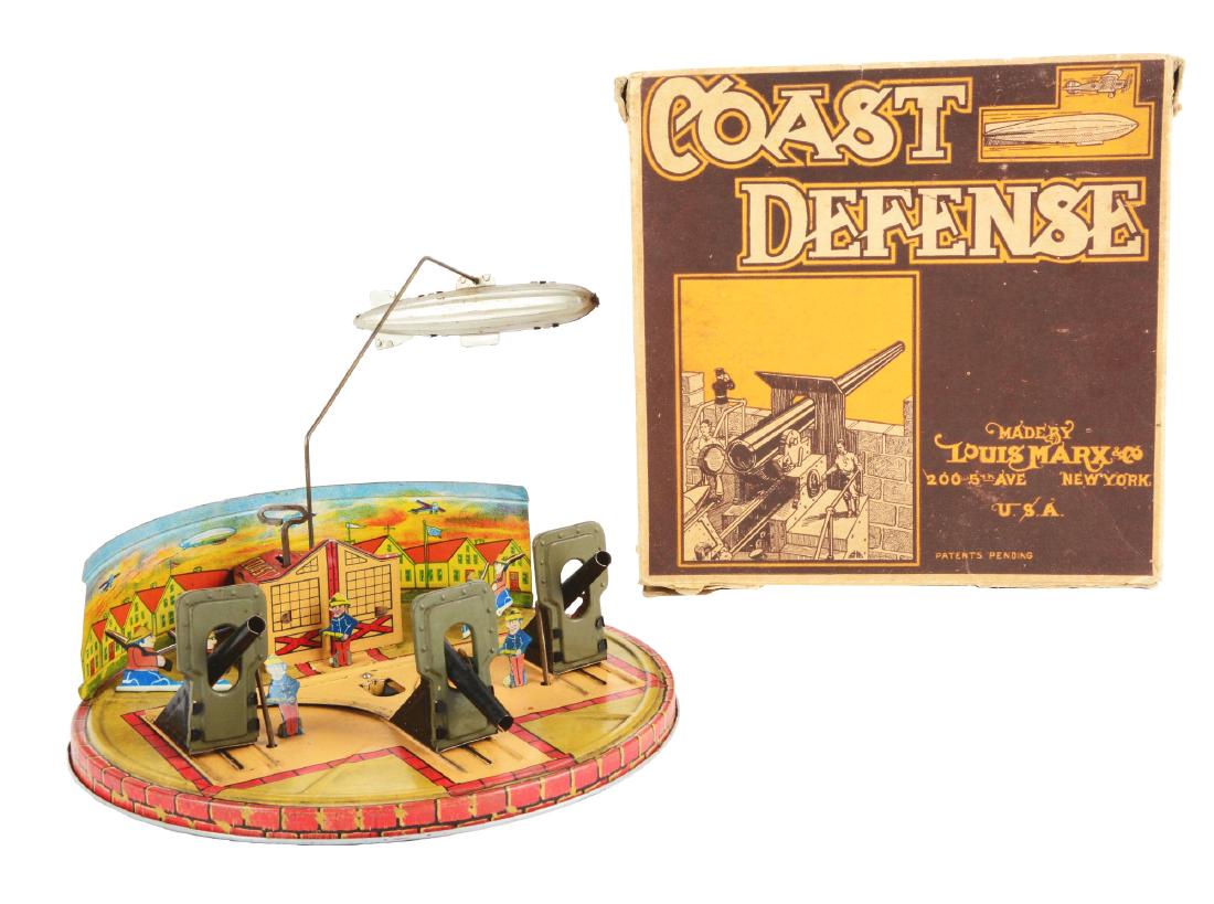 Marx Tin Litho Wind Up Coast Defense Toy. (1 of 5)