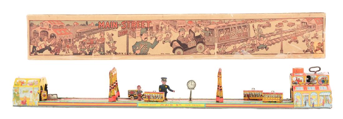 Marx Tin Litho Wind Up Main Street. (1 of 2)