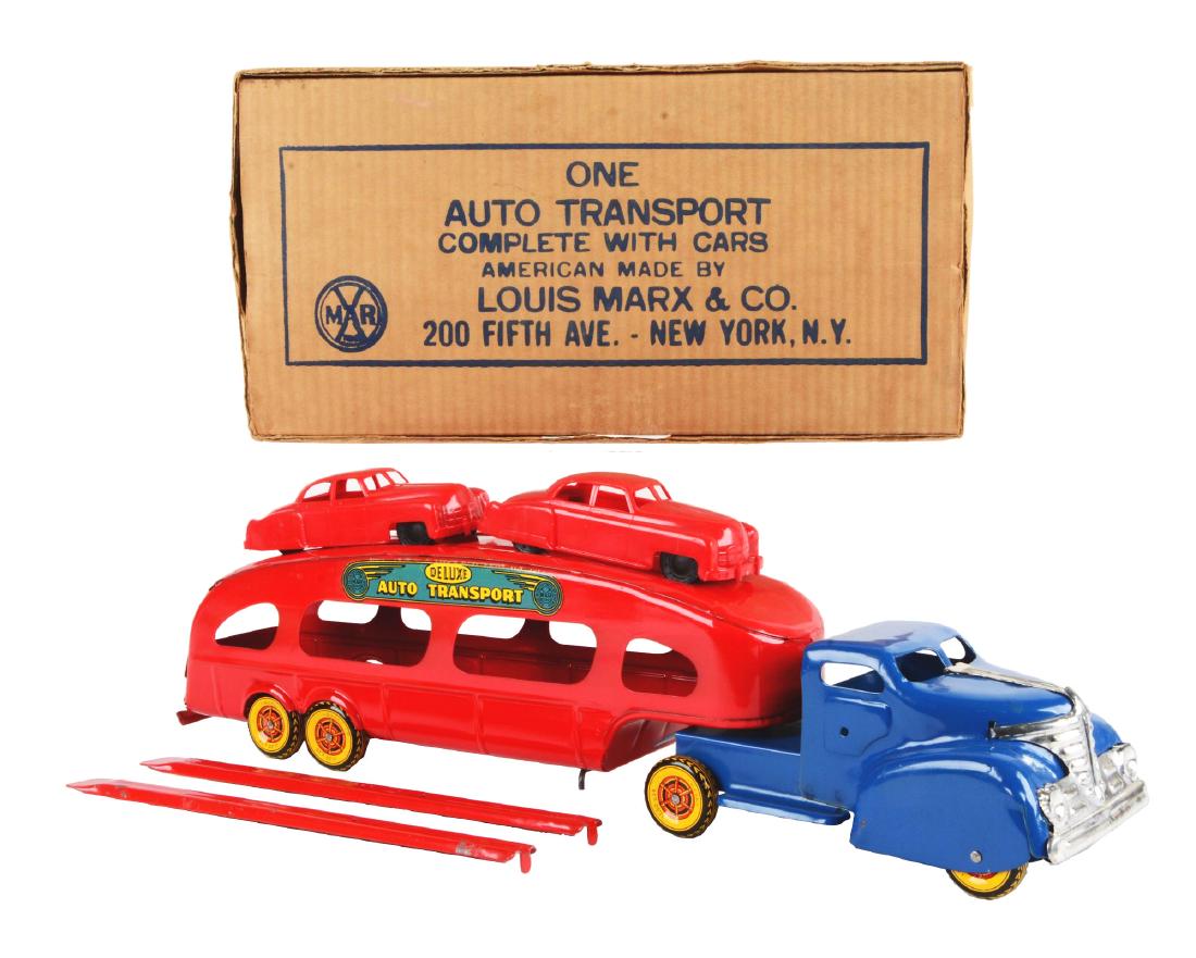 Marx Pressed Steel & Plastic Auto Transport. (1 of 2)